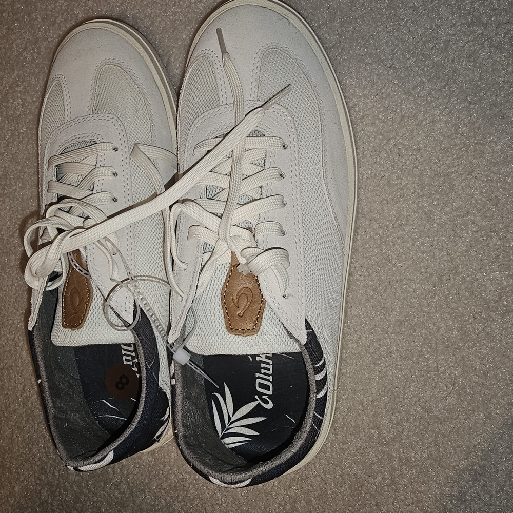 Olukai Men's White Casual Sneakers - Picture 2 of 5
